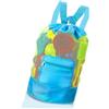 KIMHOME 1-confezione di borse per sabbia e giocattoli da spiaggia, grande borsa pieghevole in rete per giocattoli da spiaggia, design a drenaggio di sabbia e acqua per gite in spiaggia per bambini