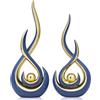 XMGZQ Arte astratta moderna decorazione per la casa, statue contemporanee per tavolino da caffè, decorazione per soggiorno, centrotavola per sala da pranzo, sculture in ceramica per supporto TV, pezzo