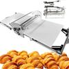 LJCSSD Macchina sfogliatrice elettrica Commerciale, laminatrice, Spessore Regolabile, Rullo stenditore Pieghevole in Acciaio Inox per Pasticceria, per panetteria, Croissant, Pizza e casa