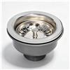 Inodiref Diametro 110 mm, valvola a cestello da cucina, in acciaio inox, scolapiatti in acciaio inox, design ispessito 1½, adatto per fori lavelli da 83 - 90 mm