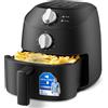 Friggitrice Ad Aria 2 Litri, 1150 W, 12 Funzioni Pre-Impostate Di Cottura,Air Fr