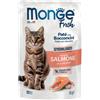 Monge Fresh Sterilised Salmone Paté e Bocconcini 85g Bustina Gatti Sterilizzati