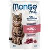 Monge Fresh Sterilised Manzo Paté e Bocconcini 85g Bustina Gatti Sterilizzati
