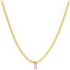 Generic Collana Donna Marlù Sparkles 31CN0001G-LF in Acciaio Pvd Oro Snake con Zircone Rosa