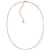 day berlin day.berlin collana Neo da donna placcata oro rosa 18k, catena a maglie semplici, 42+5cm regolabile, acciaio inox 316L, senza nichel e resistente all'acqua