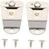 YARNOW Clip Microfono in Metallo Supporto Stabile Viti per Radio Cb Facile da Installare 2 Set per Microfono Portatile in Auto