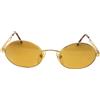 Accademy Line Vintage occhiali da sole uomo ACCADEMY LINE anni 90 italia donna ovale oro