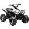 HOMCOM Quad Elettrico per Bambini 12V ATV Macchina Elettrica con Doppio Motore e 2