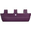 Elho Vibia Campana Easy Hanger XXL 70 - Fioriera per Balcone Esterno - 100% Plastica Riciclata - L69 x B26.8 x H23.7 cm - Porpora Acero