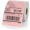 YIKIADA Etichetta Termica Rosa in Vinile Rotolo 150 x 100 mm Perforata Autoadesiva Adesiva Termica Diretta Etichetta Impermeabile per Codice a Barre Codice QR Confezione da 250