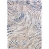 Mazovia Tappeti Beige Astratto - Soggiorno, Camera da Letto, Sala da Pranzo, Ufficio - Pile Corto Rettangolo Certificato OEKO-TEX® Elegante - Crema Blu - 80 x 150 cm