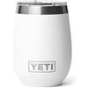 YETI Rambler Wine Tumbler con rivestimento in ceramica DuraSip, bianco, 10 oz (295 ml)