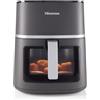 Hisense HAF1900D Friggitrice ad Aria 7 Litri, Air Fryer, 10 Programmi Automatici, Temperatura 40-200°C, Timer 90 Minuti, 1800W, Display LED Touch, Finestra con Luce Interna, Nero