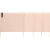 AQUASTIC Paravento da Spiaggia 4 m - in Poliestere con Pali di Legno di eucalipto - 80 x 400 cm - Pieghevole con Borsa per Il Trasporto - per Spiaggia e Campeggio (Beige)