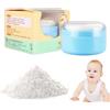 Generic Custodia portatile per cipria con piumino, contenitore per spolverare il corpo, contenitore per talco da viaggio, finitura applicatore in morbido peluche, categoria bagno e corpo, borsa da palestra