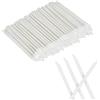 Alaoo 100 PezziMonouso Pennelli Labbra, Applicatore per Rossetto, Lip Gloss Applicatore Bacchette Pennello, Pennello per Dettagli Sulle Labbra(Bianco)