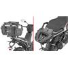 Generico SR9352 Attacco posteriore Supporto bauletto compatibile con MOTO MORINI XCAPE REAR RACK compatibile con GIVI bauletti monolock e monokey