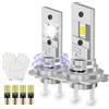 Teguangmei Lampadine LED H7 90W 18000LM 6500K Bianco Lampadine per Fari Auto con Ventola di Raffreddamento, H7 Abbaglianti e Anabbaglianti, 1:1 Sostituzione Lampada per Alogena e Xeno, 2 Pezzi