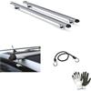 MOTO SPORT MONDO COMPATIBILE CON CITROEN C4 Picasso (Mk1) 5 porte anno 2012 BARRE PORTATUTTO PER TETTO AUTO 130CM BARRA MENABO CON RAILING RAISED, CORRIMANO ALTI COPPIA DI PORTABAGAGLI IN ALLUMINIO 60KG