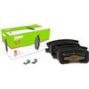 VALEO Imbottiture per freni Expert 301520A, Set di 4 imbottiture, Asse posteriore, Completamente dotato di accessori montati - Certificate ECE-R90