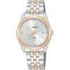Lorus Orologio analogico al quarzo da donna con bracciale in acciaio inossidabile, Argento/Oro - RJ282BX9