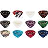 Fender 351 Medley Plettri in celluloide per Chitarra e Basso - Colori vari - Heavy - Set di 12