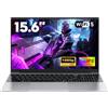 NAIKLULU 15.6 Pollici Pc Portatile i5 7Y54 Processore (1,2 a 3,2 Ghz), 16GB RAM 512GB SSD 2026 Laptop Computer Portatile, Tastiera Retroilluminata/Webcam/Touchpad/5000Mah