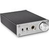 KGUSS DAC-X6 Mini HiFi 2.0 Decodificatore audio digitale DAC Ingresso USB/coassiale/ottica/uscita RCA/Amplificatore per cuffie 24 Bit/96 KHz DC12 V (argento)