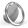 YGKJ Anello Supporto Telefono, Universale Cellulare Anello Metallico Rotazione 360° Supporto per anulare Smartphone Ring Compatibile con iPhone, Samsung, HUAWEI, LG, e tutti gli smartphone (Argento)