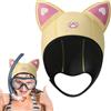 Genérico Cappuccio da immersione: fascia in neoprene da 3 mm, cuffia da nuoto termica per adulti, comodo accessorio per snorkeling subacqueo, cuffia per acqua calda durevole, simpatico cappuccio da immersione