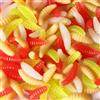 Kfwfuaee 50Pcs Vermi di Pane Esche da Pesca Morbido Silicone Esche Artificiali Jigging Lombrichi Jigging Attrezzatura Da Pesca