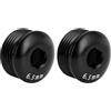 Generic Coperchio Pedali da 6,5 mm, Tappo del Pedale del Ciclo 2pc di Luce per l'aggiornamento (BLACK)