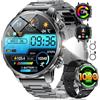LIGE Smartwatch Uomo con Torcia LED/1000mAh, 1.85'' Orologio Smart Watch con Chiamata Bluetooth, IP68 Impermeabile 110+ modalità Sportive Cardiofrequenzimetro SpO2 e Sonno per iOS Android