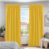 Deconovo Tende Oscuranti per Interni 2 Pezzi, Termiche Isolanti, Tende Soggiorno Moderne, 140x240 CM (Larghezza x Altezza), Giallo