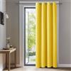 Deconovo Tenda Oscurante per Interni Cameretta Bambini 290 CM Altezza, Termica Isolante con Anelli per Finestre Moderne 1 Pannello, 140x290 CM, Giallo