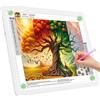 TOHETO Tavolo luminoso A3 per pittura con diamanti, blocco luminoso magnetico super luminoso con pulsanti laterali, scatola luminosa per tracciatura e disegno, tavolo luminoso cablato per schizzi