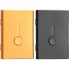 PATIKIL 2Pcs Porta Biglietti Da Visita Elettivo Custodia Portatile Oro/Nero
