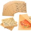 LYIMCHONG 200 Fogli di Sacchetti Carta per Alimenti, Carta Hamburger, Sacchetti per HamburgerCarta per GastronomiaCarta da Forno per Panini, Snack, Torte, Hot Dog, Patatine Fritte, Sandwich(15 x 15 cm)