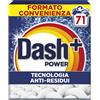 Dash Detersivo Per Bucato In Polvere, 71 Lavaggi, Tecnologia anti residui, rimuove le macchie, efficace a cicli brevi e a freddo