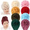 Yoosit Confezione da 8 Cappelli a Turbante in Cotone Massiccio con Nodo a Fiore Grande per Capelli con Fiocco Largo Beanie Islamico India cap Primavera Estate Ospedale Cameretta Cappello per Neonato