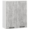 AKORD | Pensile da Cucina a Parete - Oliwia 60 cm H720 | 2 Anta Armadio da Cucina | Componibile Mobili da Cucine Armadi | Pannello laminato | 60 x 30 x 72 cm | Bianco & Cemento