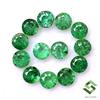 SBI Gems 2.75 MM Smeraldo Naturale Taglio Rotondo Lotto 12 Pezzi 1.00 Cts Non Trattato