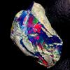 OPAL EMPIRE Gemma Naturale Fire Opal Nero, Opale Grezzo Etiope 11.5Ct 20x13 mm