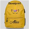 WESTEX Zainetto bambina Trekking Unisex Personalizzato qualsiasi nome Unicorno Zaino vi