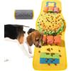 VINATO Tappeto Olfattivo Cane, 80 * 29cm Tappetino Interattivo per Cani Antiscivolo, Lavabile e Pieghevole Tappetino Olfattivo Cane Tappeto per Cani Gioco Interattivo per Gatti e Conigli, Giallo