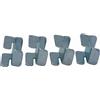Rockstable Set di connessione Rockstable 19", pannello di connessione, SPCC, acciaio, argento, 4 pezzo/i