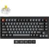 Keychron Tastiera meccanica con cavo Keychron V1 8K QMK QWERTY US con manopola / Nero / Keychron Super Banana