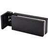 SENRISE Cerniera per porta della doccia, in acciaio inox 304, per porte a battente da 6 mm a 12 mm (90 gradi nero opaco)