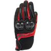 DAINESE - Mig 3 Air Tex Gloves, Guanti Moto Estivi, Tessuto Ventilato, Protezioni sulle Nocche, Touch Screen, Nero/Rosso, XL