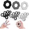 CAREHABI Hand Grip, Hand Gripper Set da 6, Grip Trainer Anelli Silicone senza BPA (30-50 Lbs) & Fasce Estensione (6.6-11 Lbs), Allenamento Avambraccio Antiscivolo Atleti, Musicisti & Terapia